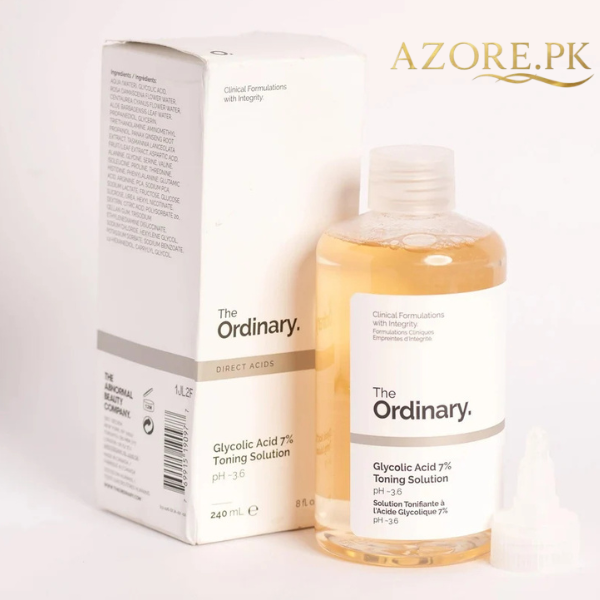 The Ordinary Glycolic Acid 7% Toning Solution 240ml – Brightening & Exfoliating Face Toner - Azore.pk